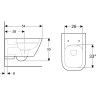Подвесной унитаз GEBERIT SMYLE SQUARE 500.208.01.1 безободковый
