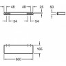 Полка GEBERIT ICON 841962000 60 см