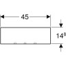 Полка GEBERIT SMYLE SQUARE 500.362.JR.1