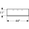 Полка GEBERIT SMYLE SQUARE 500.362.JR.1
