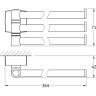Полотенцедержатель GEBERIT FBS ESPERADO ESP 045