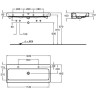 Раковина GEBERIT ICON 120 см 124020000