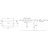 Раковина GEBERIT ICON 90 см 124093000