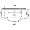 Раковина GEBERIT IFO ORSA 80 см RP411180100