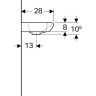 Раковина GEBERIT MYDAY 40 см F125440600