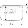 Раковина GEBERIT MYDAY 60 см 245460600 без отверстия перелива