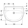 Раковина GEBERIT RENOVA 70 см 223070000