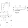 Раковина GEBERIT RENOVA COMFORT 55 см 258557000