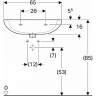 Раковина GEBERIT RENOVA COMFORT 65 см 258565000
