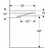 Раковина GEBERIT RENOVA COMFORT 65 см 258565000