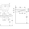 Раковина GEBERIT RENOVA COMFORT SQUARE 65 см 128667000 безбарьерная