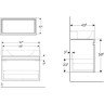 Раковина GEBERIT RENOVA NR.1 PLAN 1000x480 мм + шкафчик 926*586*438 мм дуб