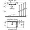 Раковина GEBERIT RENOVA NR.1 PLAN 50 см 272150000