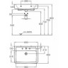 Раковина GEBERIT RENOVA NR.1 PLAN 65 см 222265000