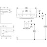 Раковина GEBERIT RENOVA NR.1 PLAN 65 см 225165000