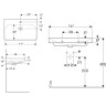Раковина GEBERIT SMYLE SQUARE 48x75 500.249.01.1
