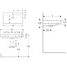 Раковина GEBERIT SMYLE SQUARE 48x90 500.251.01.1