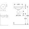 Раковина GEBERIT VARIFORM 40 см 500.702.01.2