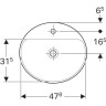 Раковина GEBERIT VARIFORM 500.714.01.2 50 см