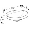 Раковина GEBERIT VARIFORM 500.714.01.2 50 см