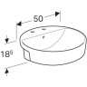 Раковина GEBERIT VARIFORM 500.783.01.2 50 см