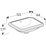Раковина GEBERIT VARIFORM 53 см 500.760.01.2