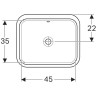 Раковина GEBERIT VARIFORM 53 см 500.760.01.2