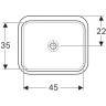 Раковина GEBERIT VARIFORM 53 см 500.762.01.2