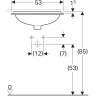 Раковина GEBERIT VARIFORM 53 см 500.762.01.2