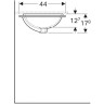 Раковина GEBERIT VARIFORM 53 см 500.762.01.2