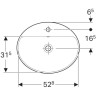 Раковина GEBERIT VARIFORM 500.720.01.2 55 см