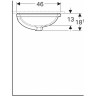 Раковина GEBERIT VARIFORM 56 см 500.754.01.2
