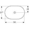 Раковина GEBERIT VARIFORM 500.730.01.2 60 см
