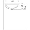 Раковина GEBERIT VARIFORM 500.756.01.2 61 см