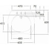 Раковина GEBERIT VITALIS 65 см 121565000