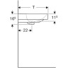 Раковина GEBERIT XENO² 120 см 500.552.01.1