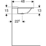 Раковина GEBERIT XENO² 160 см 500.278.00.1