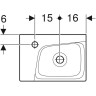 Раковина GEBERIT XENO² 40 см 500.528.01.1