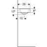 Раковина GEBERIT XENO² 40 см 500.528.01.1