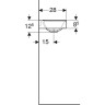Раковина GEBERIT XENO² 40 см 500.529.01.1