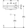 Раковина GEBERIT XENO² 60 см 500.530.01.1