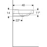 Раковина GEBERIT XENO² 60 см 500.530.01.1