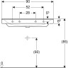 Раковина GEBERIT XENO² 90 см 500.535.01.1