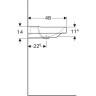 Раковина GEBERIT XENO² 90 см 500.535.01.1