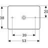 Раковина накладная GEBERIT VARIFORM 40x55 см 500.779.01.2 без отверстия перелива