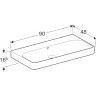 Раковина подвесная GEBERIT SMYLE SQUARE 500.250.01.1