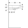 Раковина подвесная GEBERIT SMYLE SQUARE 500.259.01.1