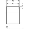 Шкаф боковой GEBERIT ICON 841047000 45 см