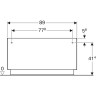 Шкаф боковой GEBERIT ICON 841092000 90 см