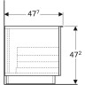 Шкаф боковой GEBERIT ICON 841092000 90 см